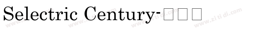 Selectric Century字体转换